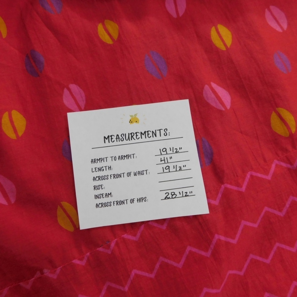 GUDRUN SJODEN Colorful Cotton Silk Dropwaist Dress Coffee Bean Print Floral‎ XS - Picture 11 of 11